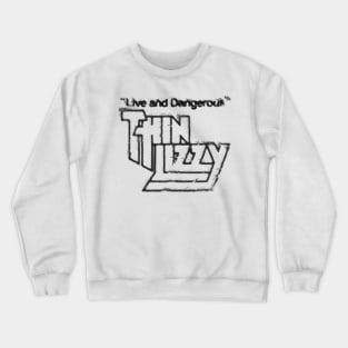 thin lizzy graffiti logo graphic Crewneck Sweatshirt